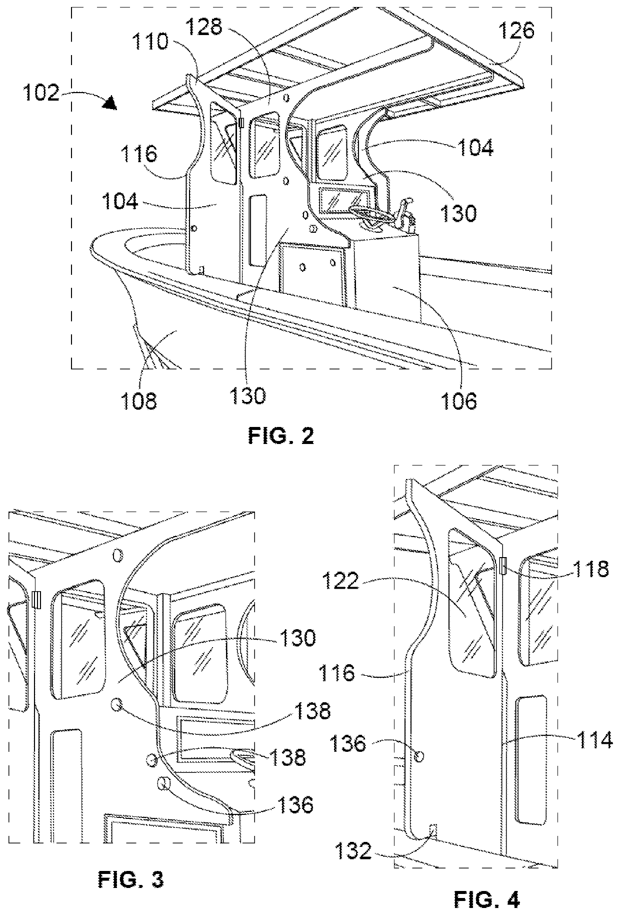 Weather guard for a power boat