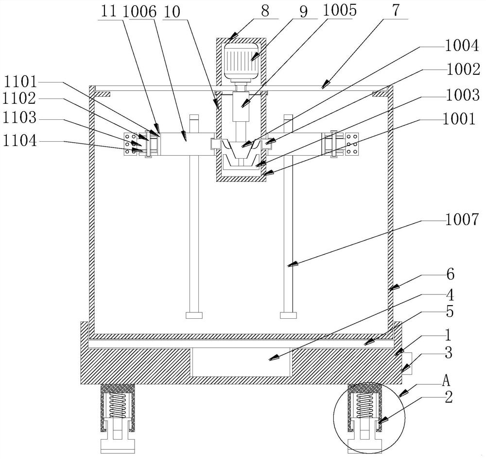 Electric washing device of cosmetic brush and using method of electric washing device