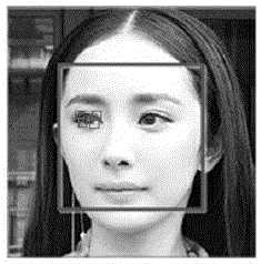 Human face image face key point positioning method