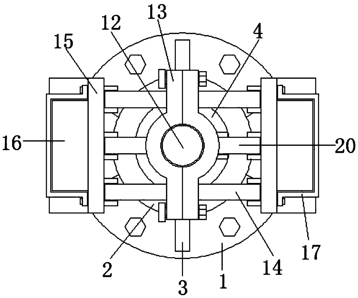 Installation rack for installation of communication antenna