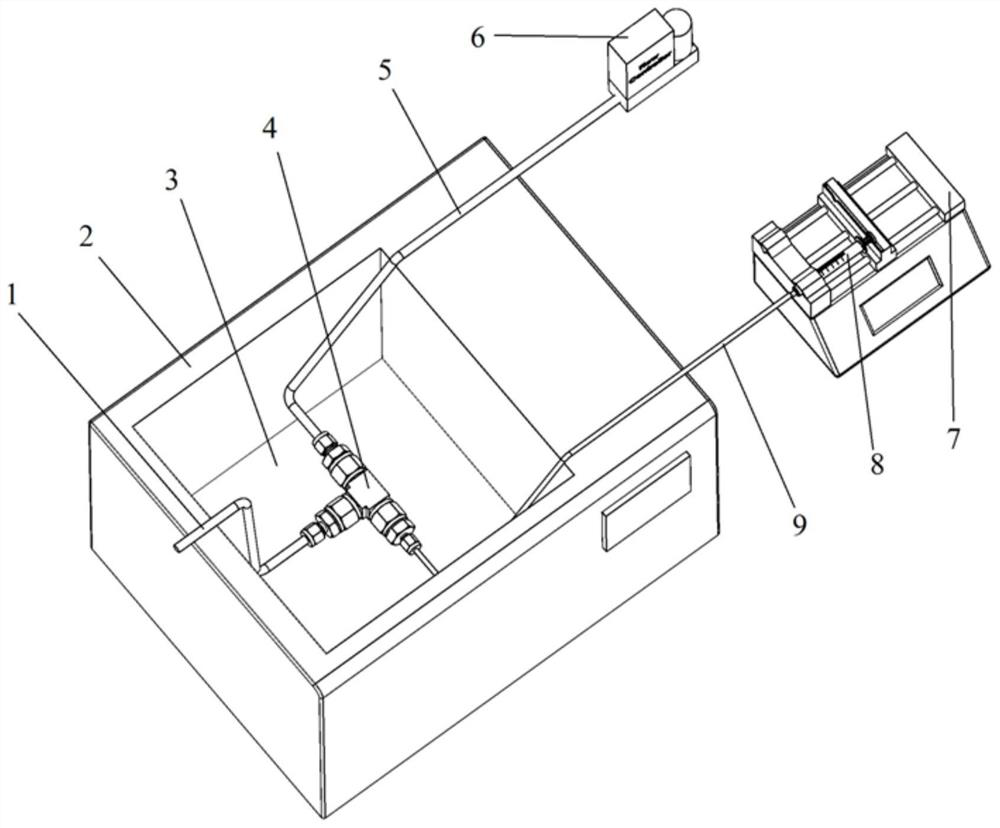 A gas-liquid mixing evaporation control device for combustion experiments