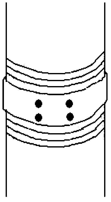 Composite type combined piles and construction method thereof