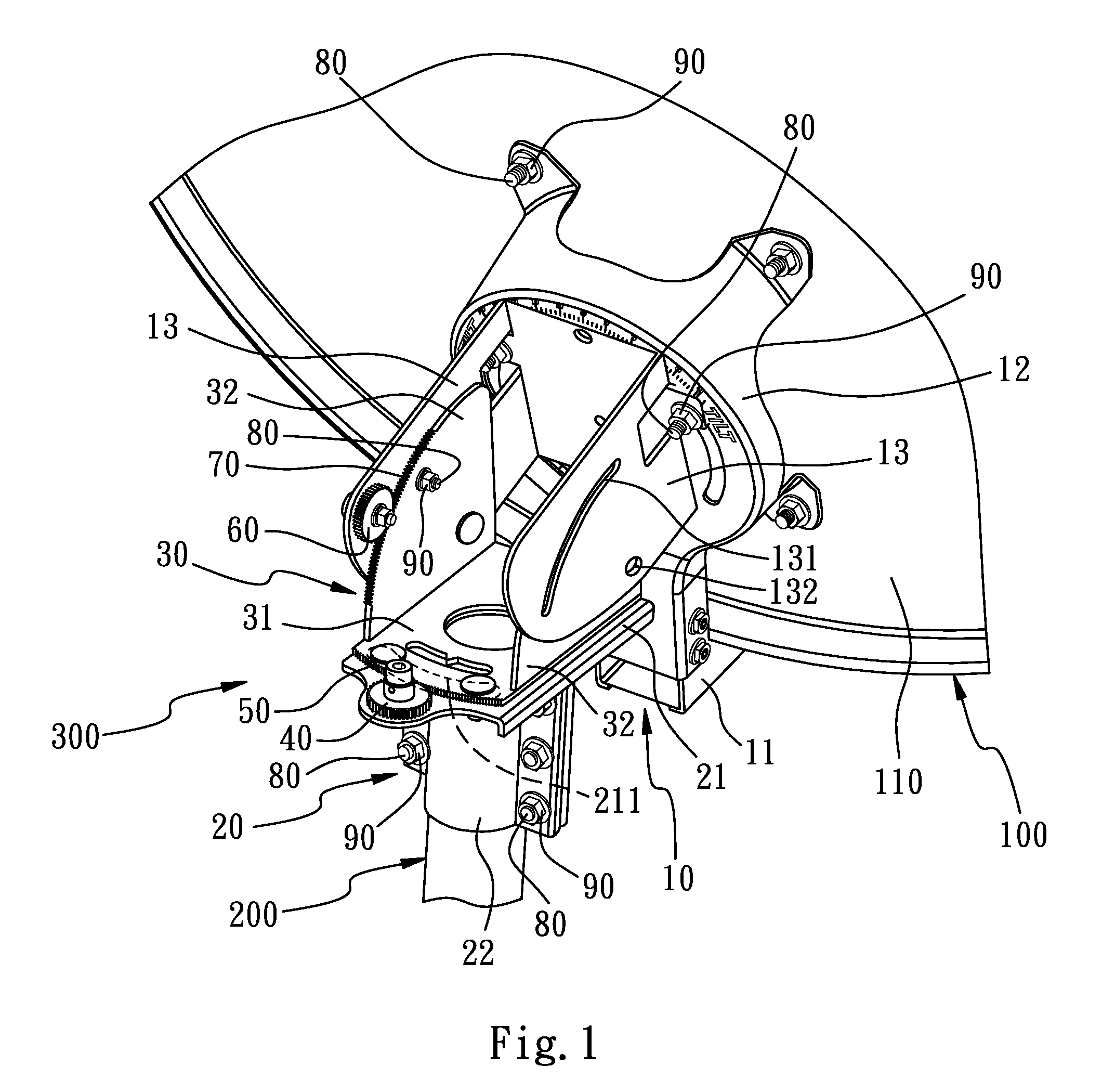 Adjusting Apparatus for Satellite Antenna