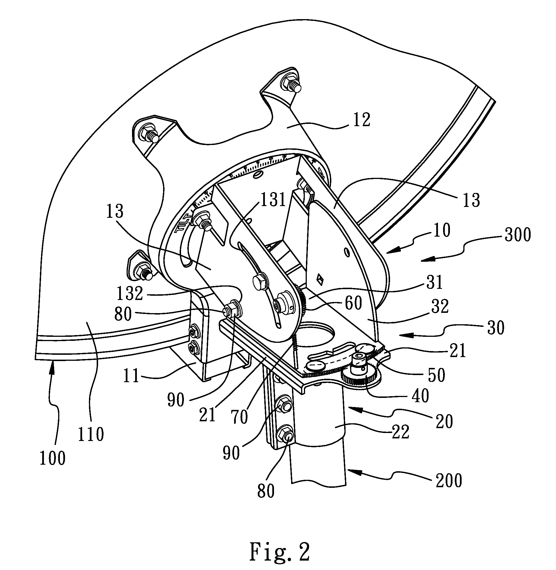 Adjusting Apparatus for Satellite Antenna