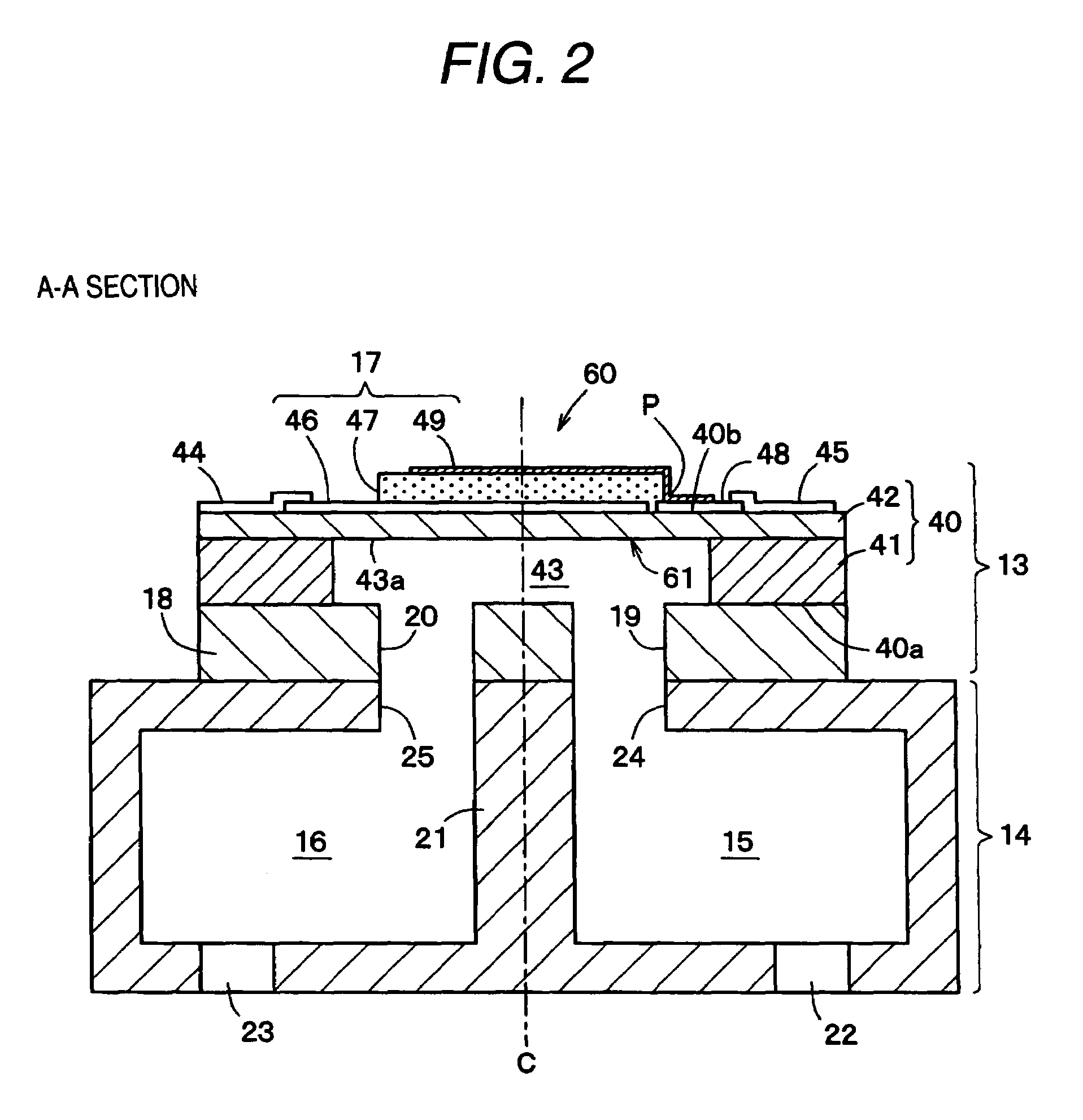 Container having liquid detecting function