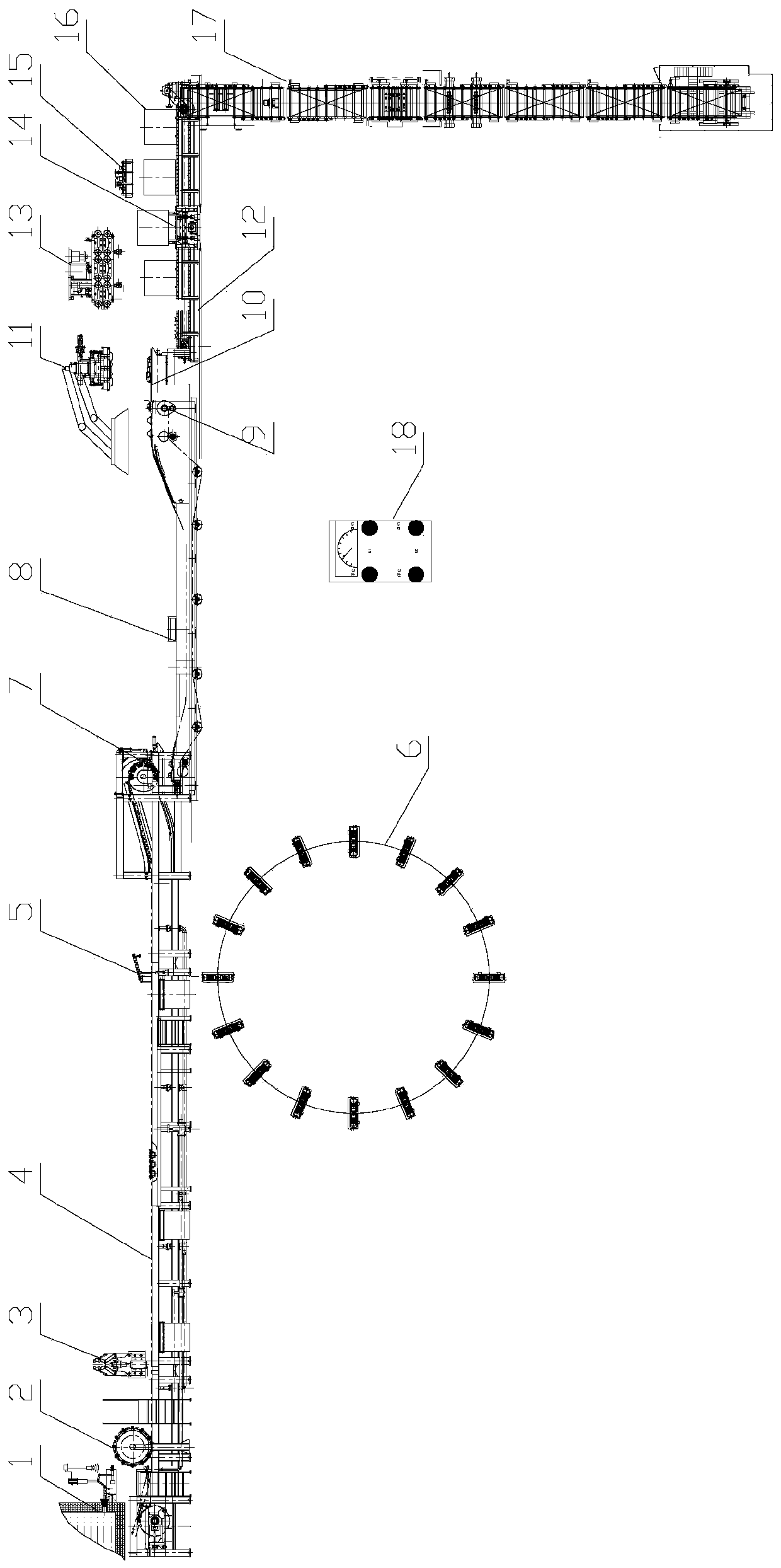 Aluminum pig casting machine