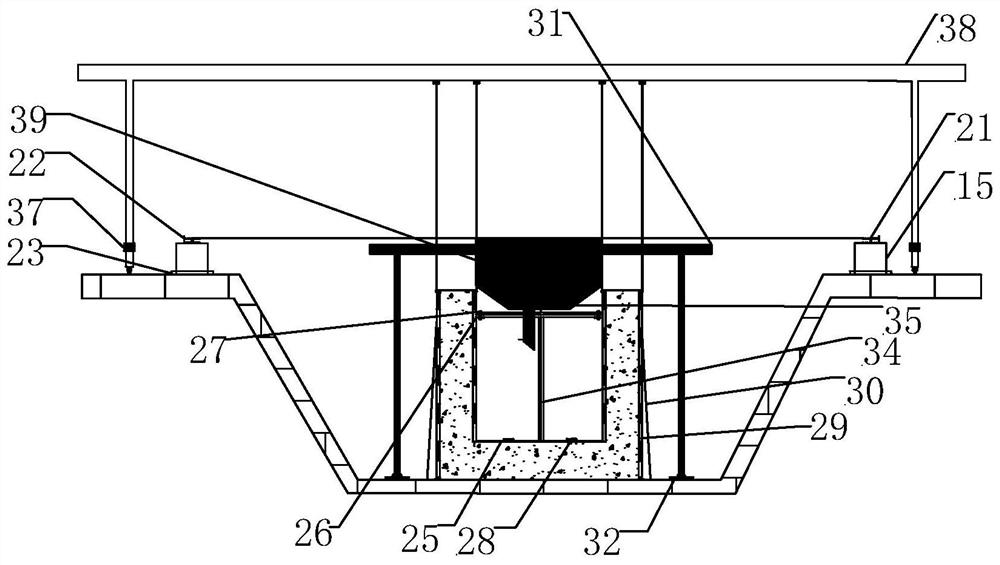 Integral forming drainage ditch construction system and its construction method