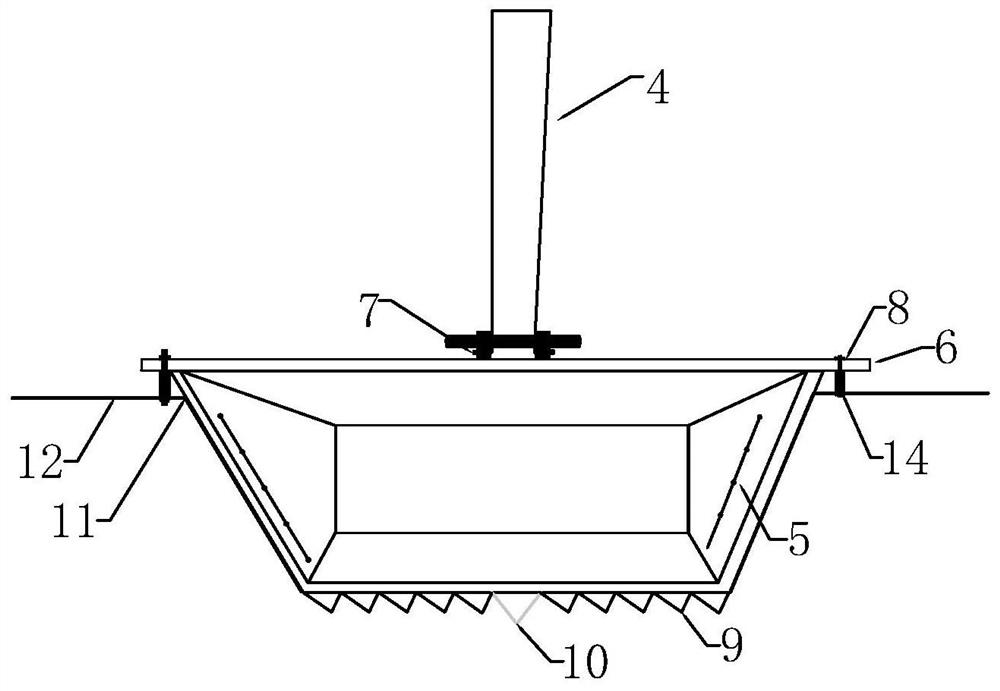 Integral forming drainage ditch construction system and its construction method