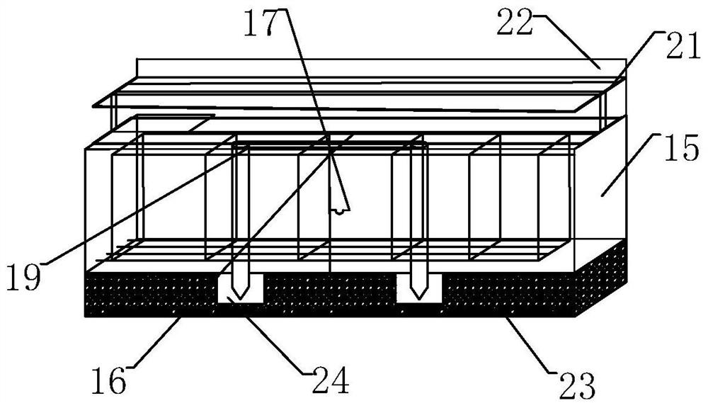 Integral forming drainage ditch construction system and its construction method