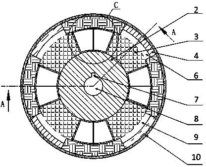 A device for continuous separation of anions and cations in solution and its application method