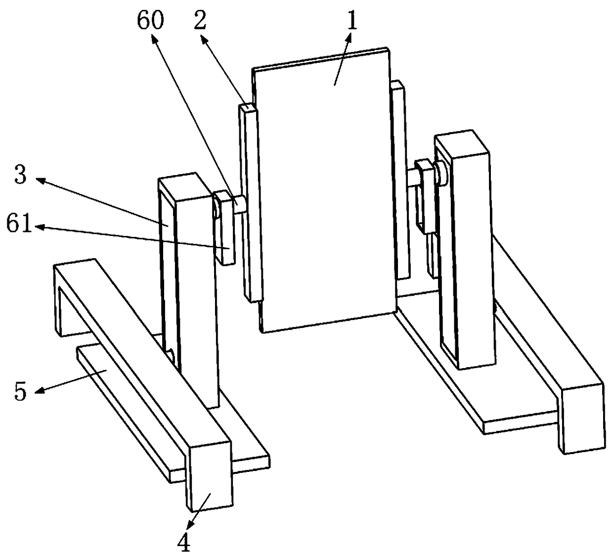 Anti-falling supporting frame for billboard