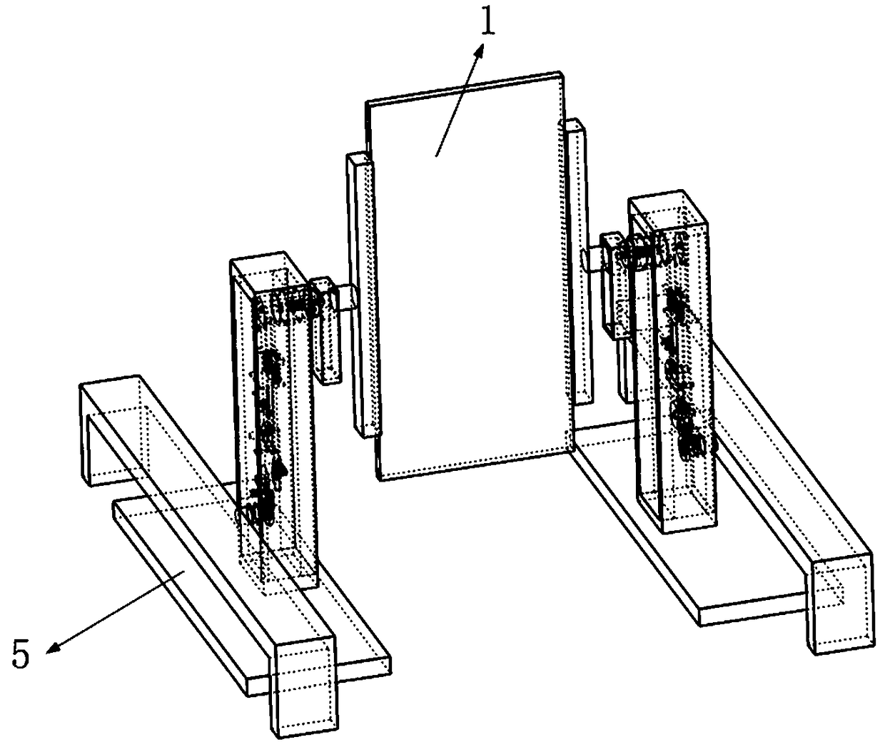 Anti-falling supporting frame for billboard