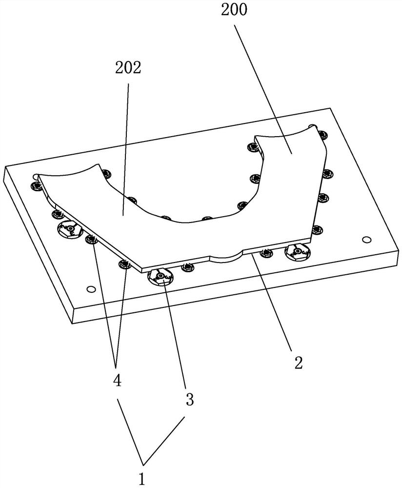 Machining tool and machining process for thin-wall plate parts