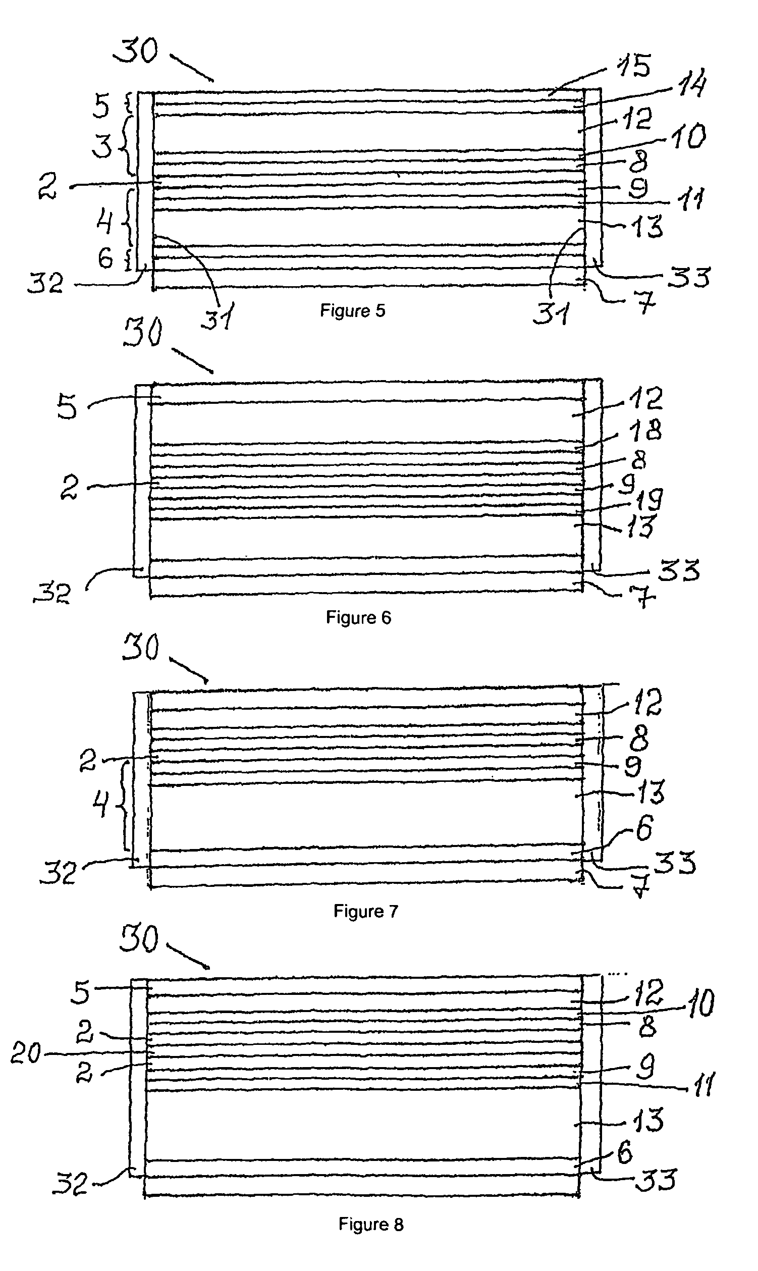 Heterostructure, injector laser, semiconductor amplifying element and a semiconductor optical amplifier a final stage