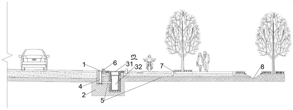 Urban anti-blocking pollution-control rainwater rapid diversion system