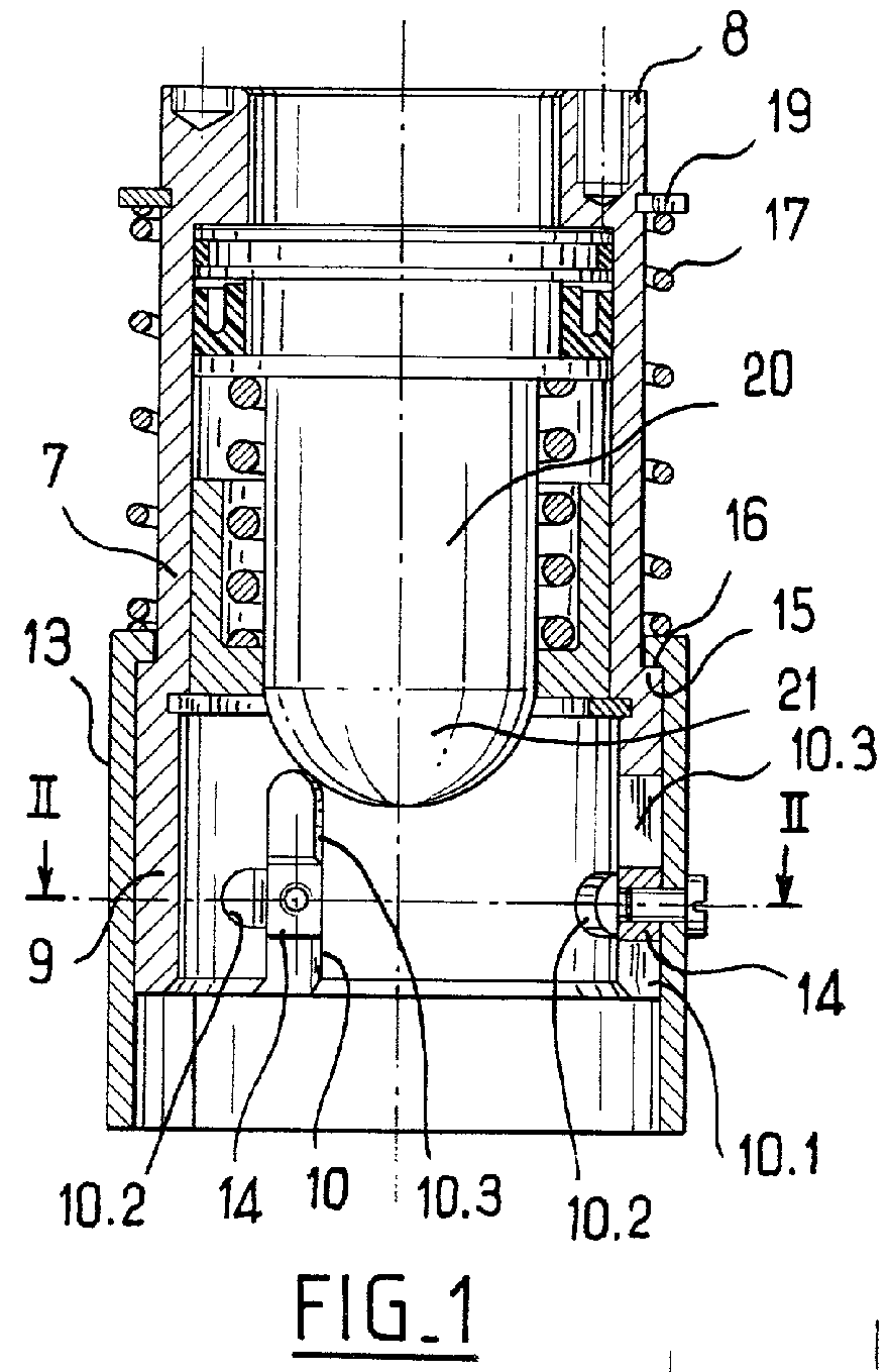 Screw-tightening spindle fitted with a removable chuck