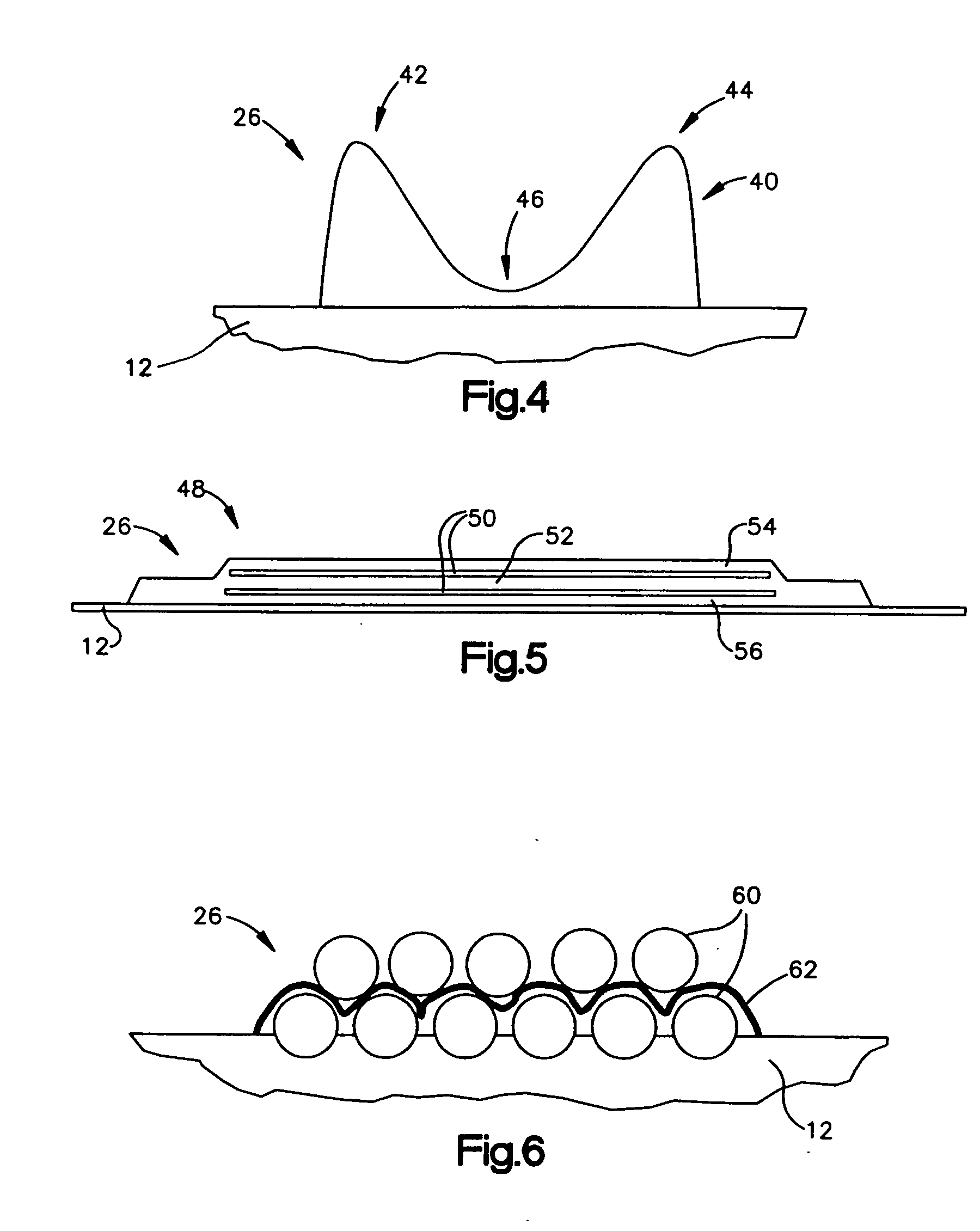 RFID device with patterned antenna, and method of making