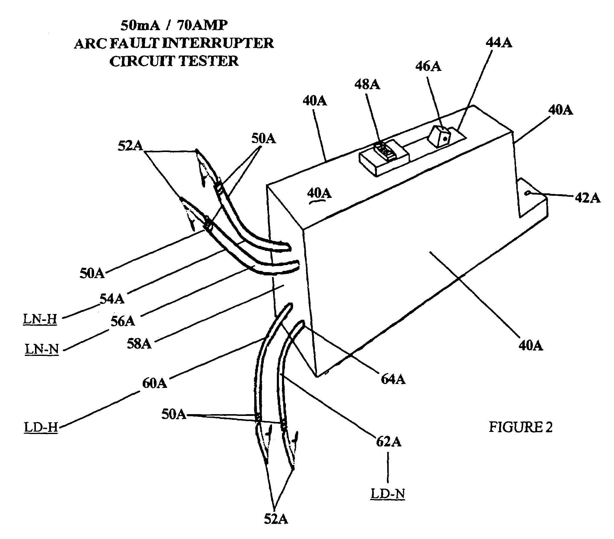 Arc fault and ground fault circuit interrupter tester apparatus and method