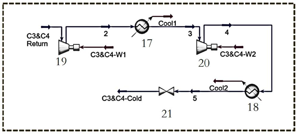 Natural gas liquefaction system based on propane and iso-butane mixed pre-cooling