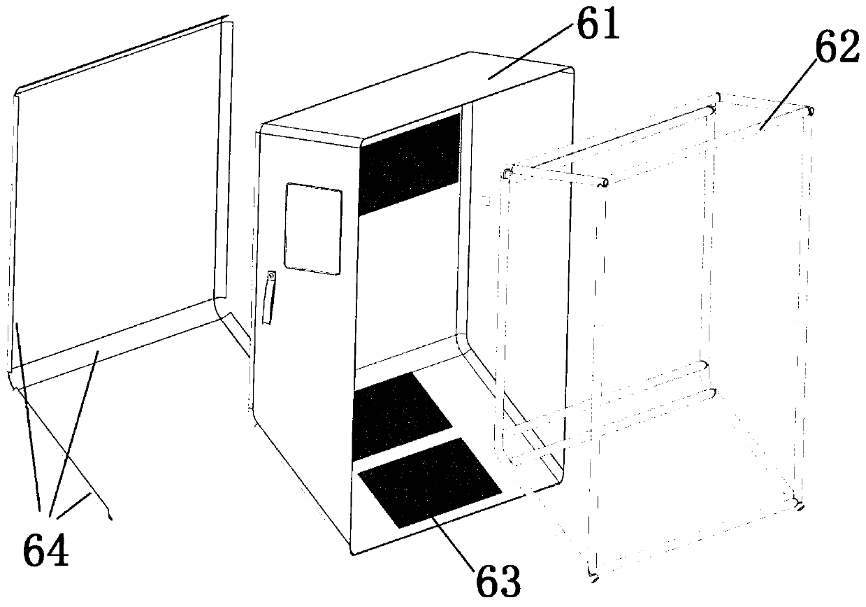 Entirely-foamed aviation cold-chain transport box comprising vacuum insulation boards