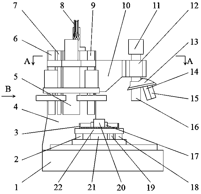 Three-dimensional modeling and measuring device for microscopic multi-phase structure based on section contour sequence