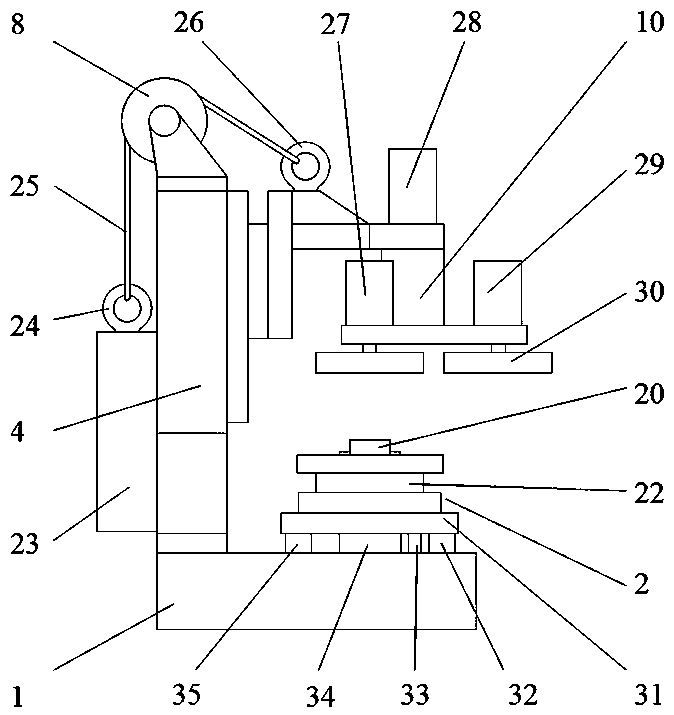 Three-dimensional modeling and measuring device for microscopic multi-phase structure based on section contour sequence