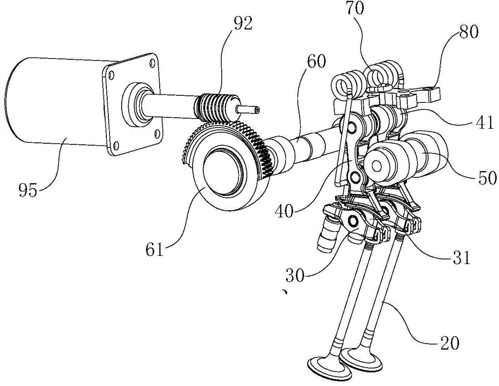 Drive device for automobile engine variable valve lift