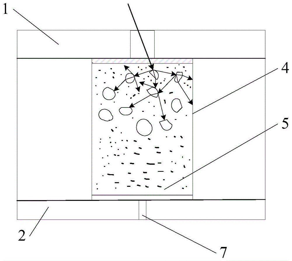 Attenuation sampling device used for large-angle high-energy laser incidence