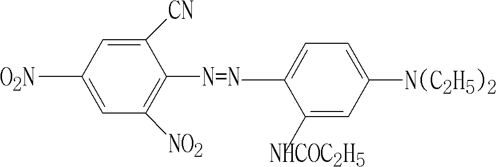 Medium-temperature cobalt blue disperse dye