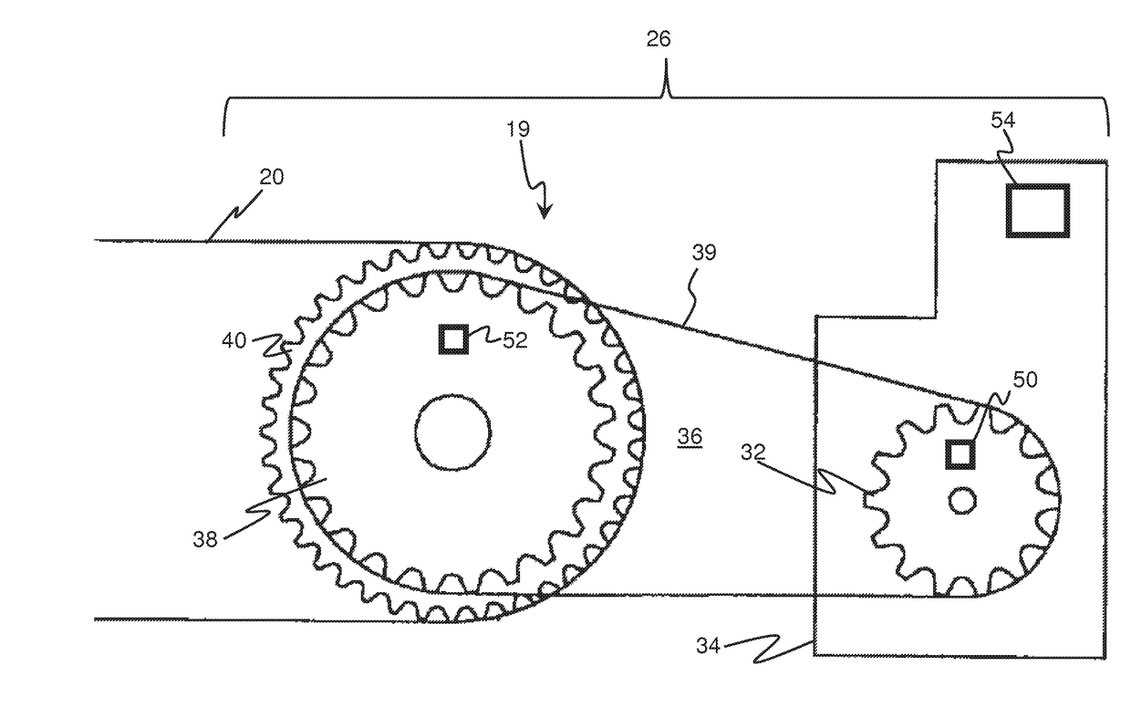 Structural health monitoring of an escalator drive system