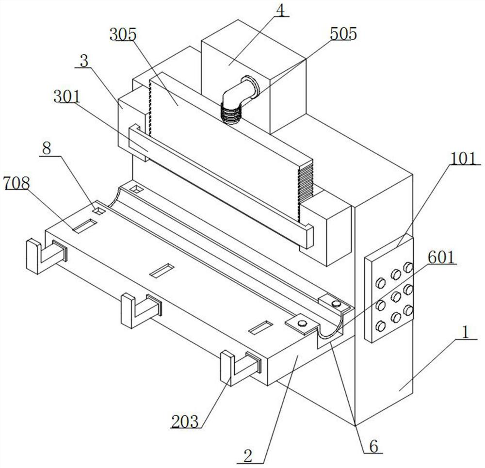 Bending machine convenient for supporting materials and checking