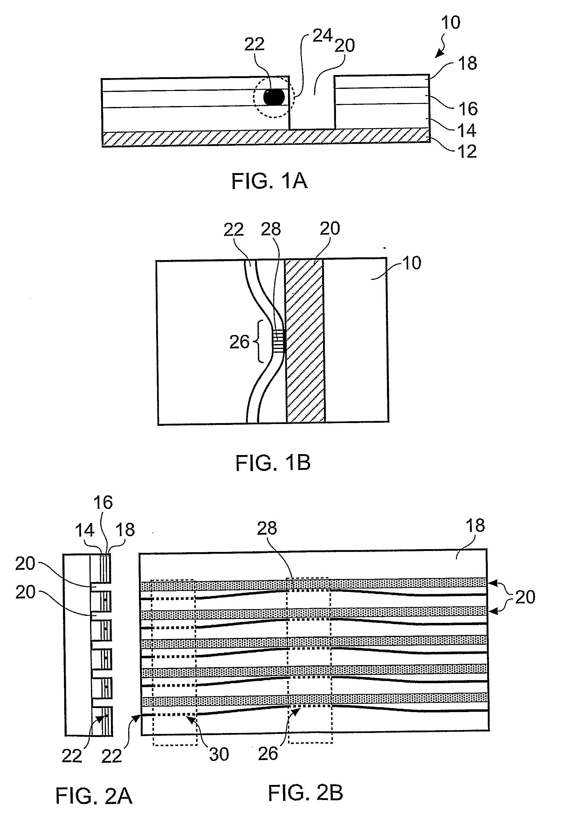 Waveguide devices using evanescent coupling between waveguides and grooves