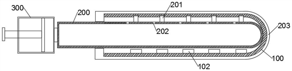 Novel gynecological clinical flushing drug delivery device