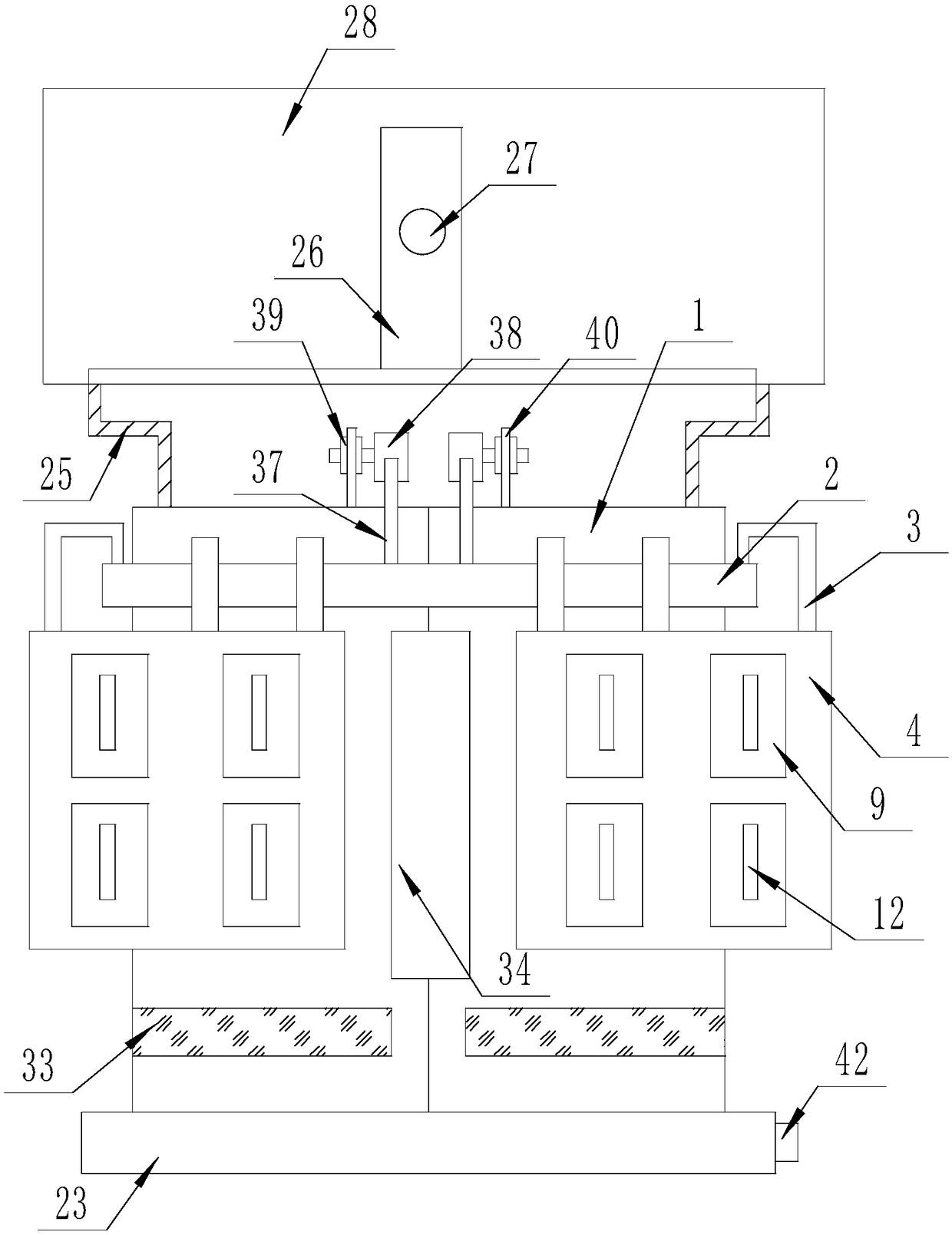 Sewage tank capable of accelerating deposition of impurities using shock wave, and realizing automatic impurity collection