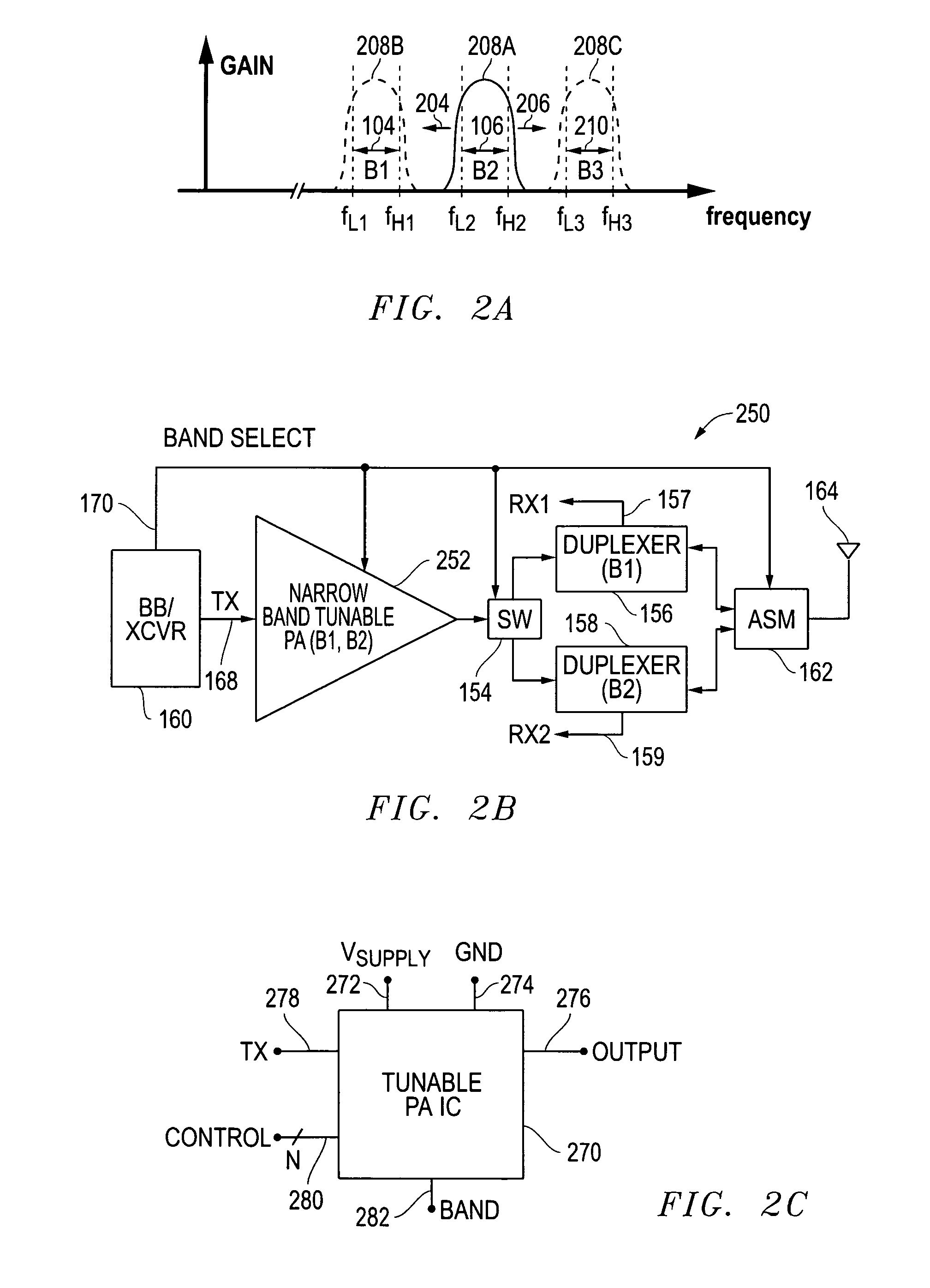 Narrow-band tunable radio frequency (RF) power amplifiers and related methods