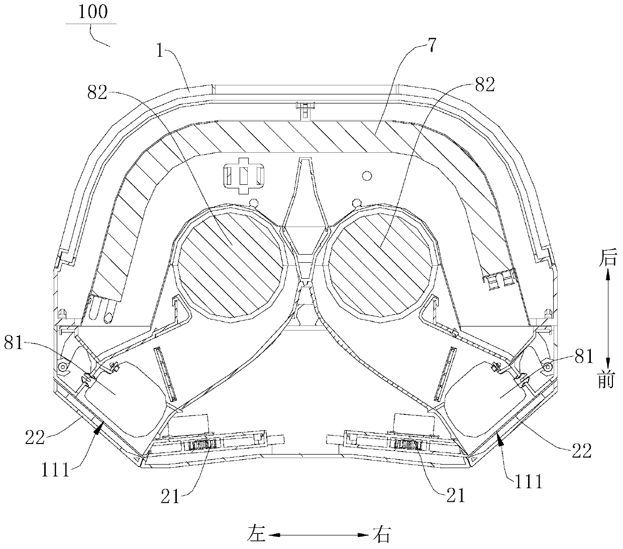 Cabinet-type air-conditioning inner unit and air conditioner with same