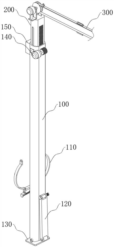 Automatic stringing equipment for power pole wires