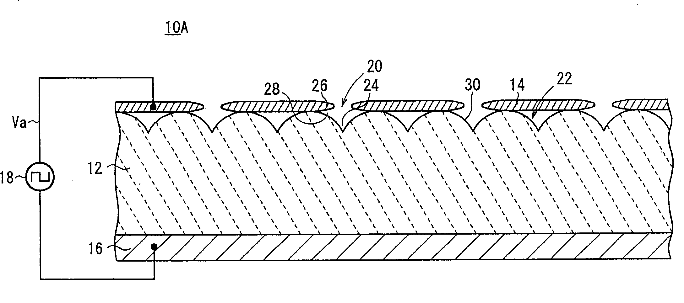 Electron emitting element