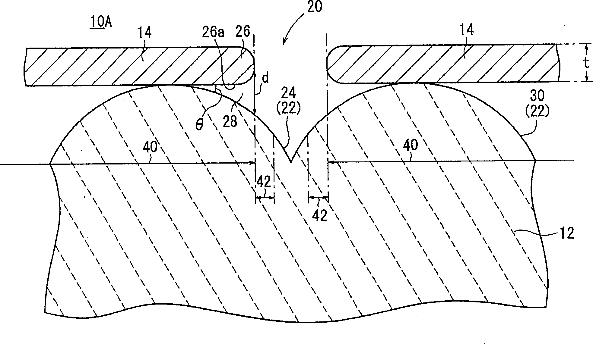 Electron emitting element