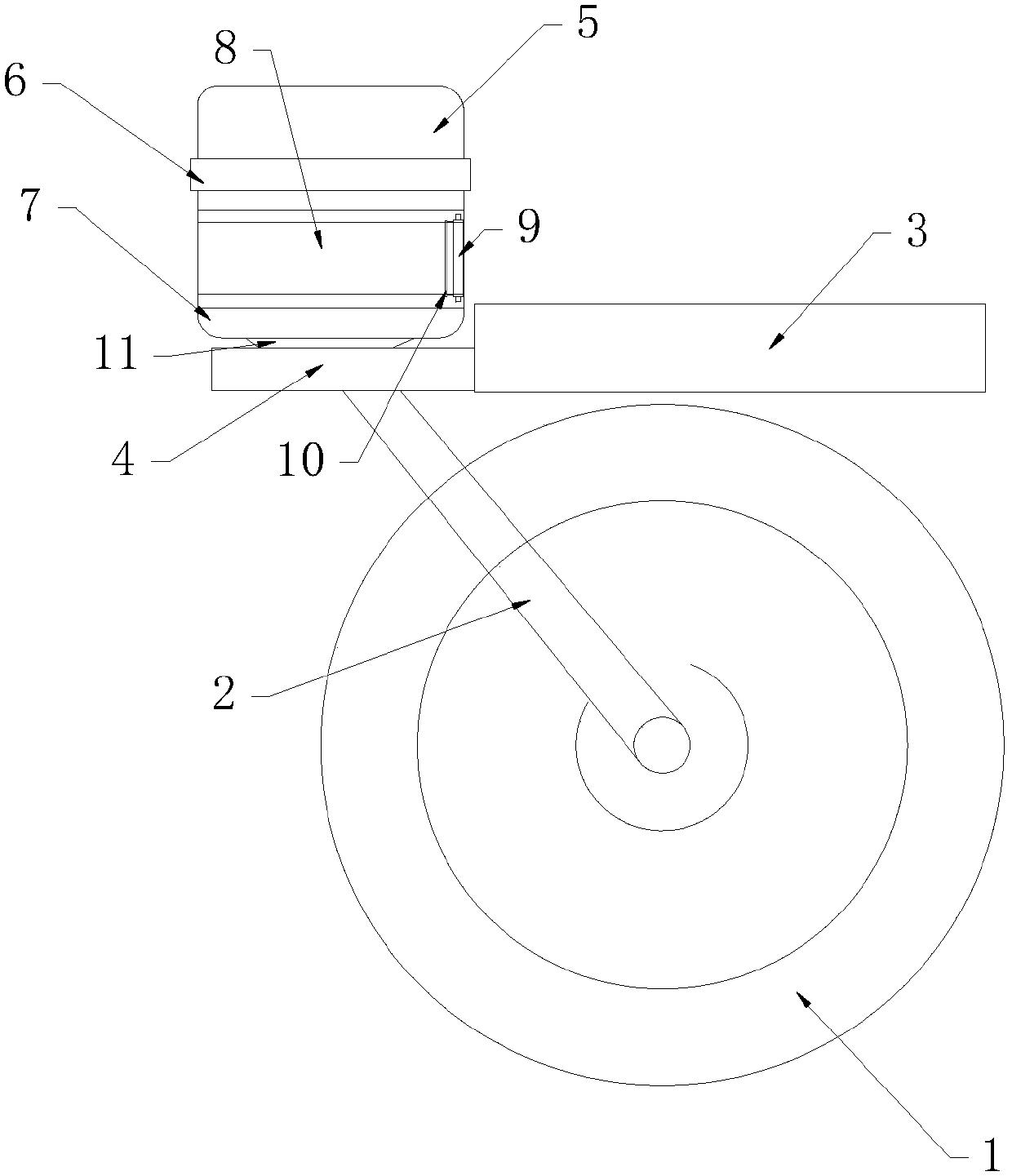 Novel intelligent bicycle trunk device