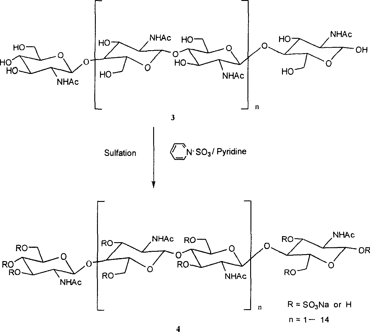 Plant virus controlling sulfate polyose or oligose preparation and its preparing process