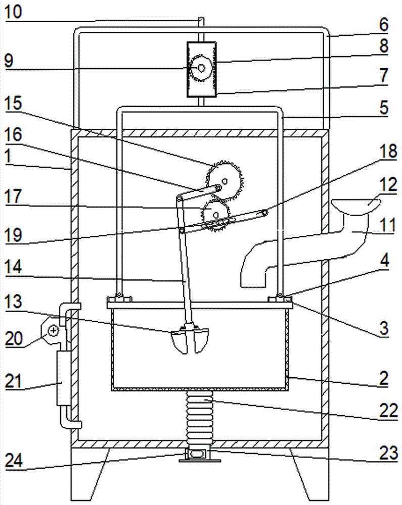 Drying device for agriculture organic fertilizer