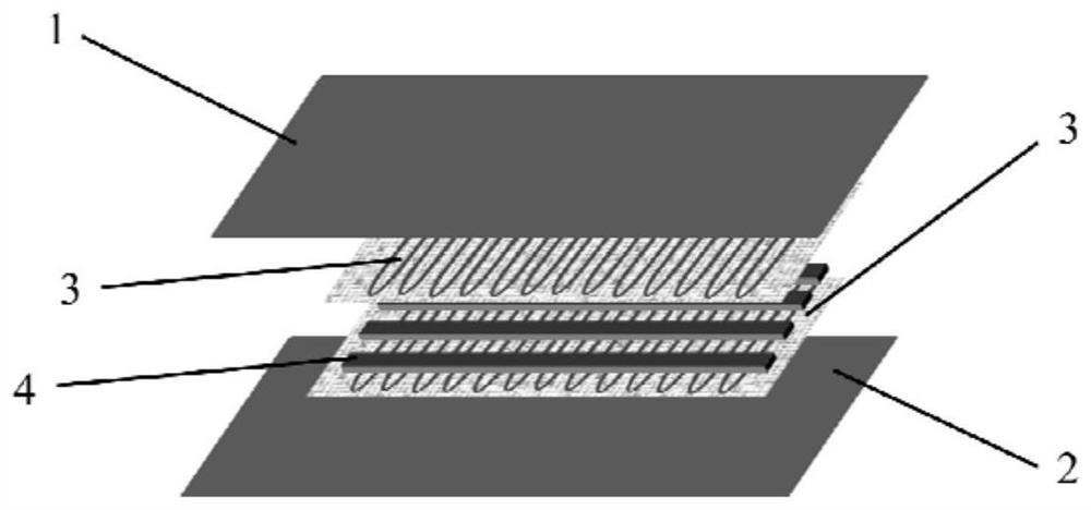 Low-frequency mechanical antenna based on piezoelectric-piezomagnetic composite material and manufacturing method thereof