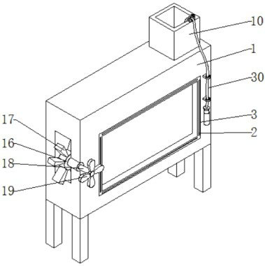 An advertising machine with an insect repellent device