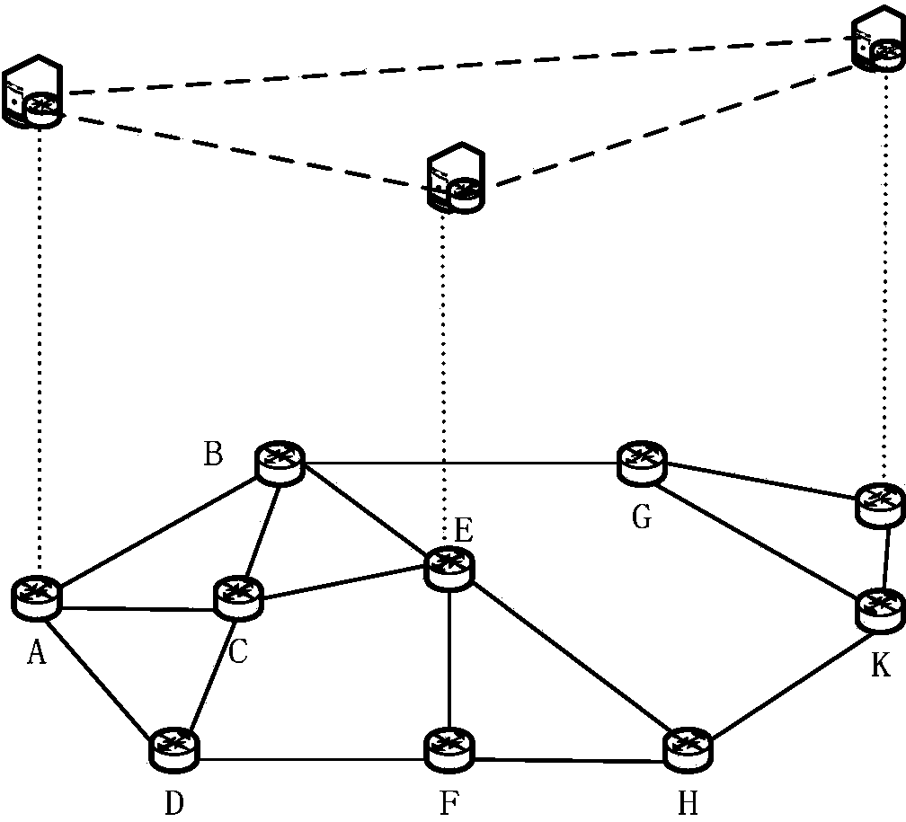 Method for integrating covering method to obtain service node in SDN based on greedy algorithm