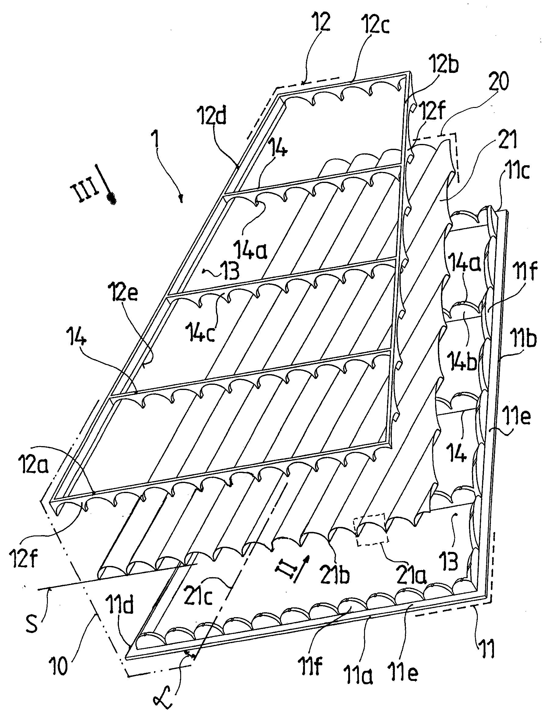 Filter panel for the treatment of liquids, especially for disc wastewater filter equipment