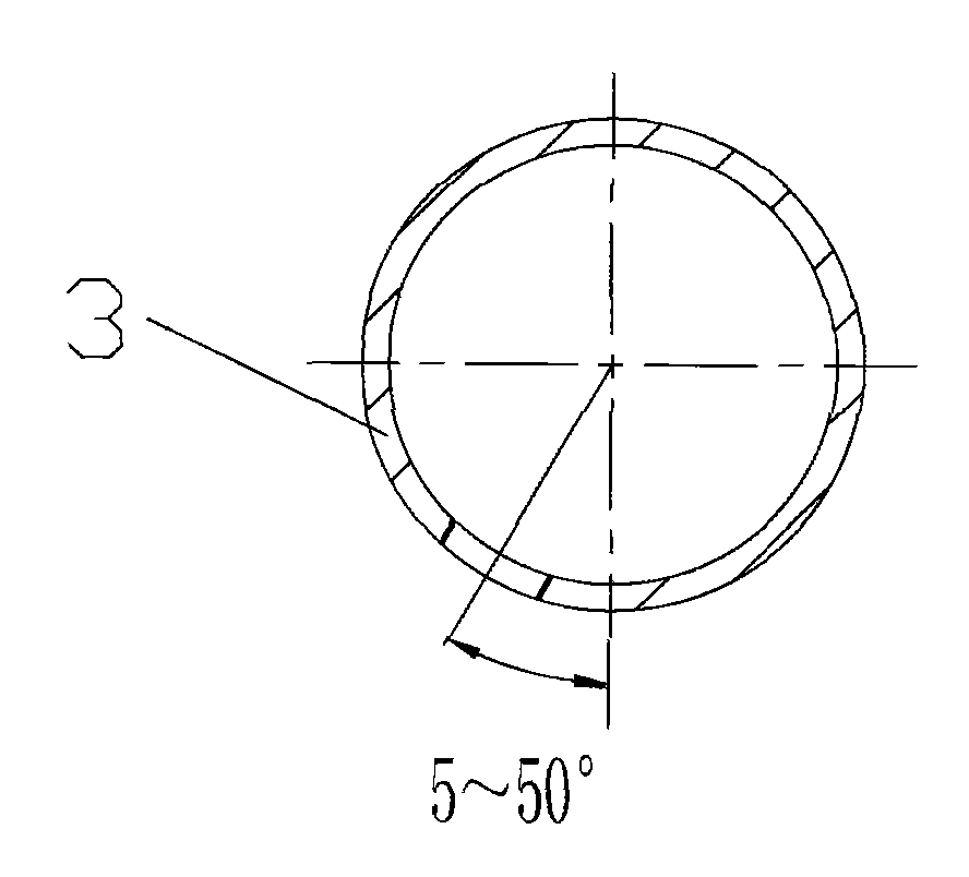 Moderate temperature UASB reactor water distribution device in diameter of more than 15 meter