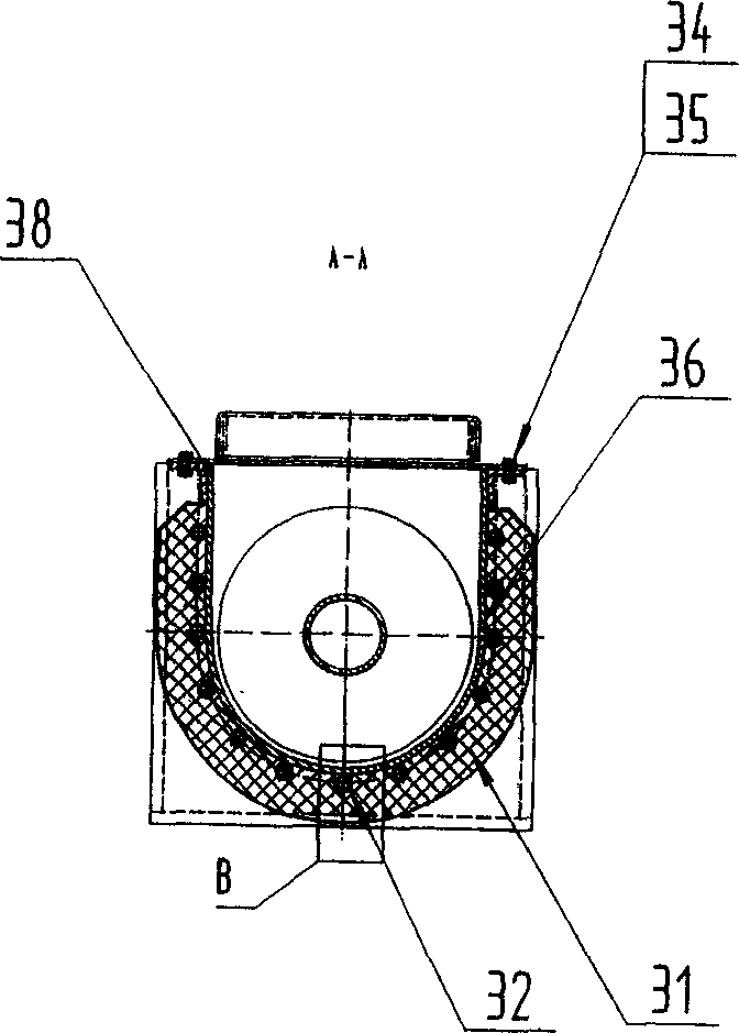 Heating type screw conveyor