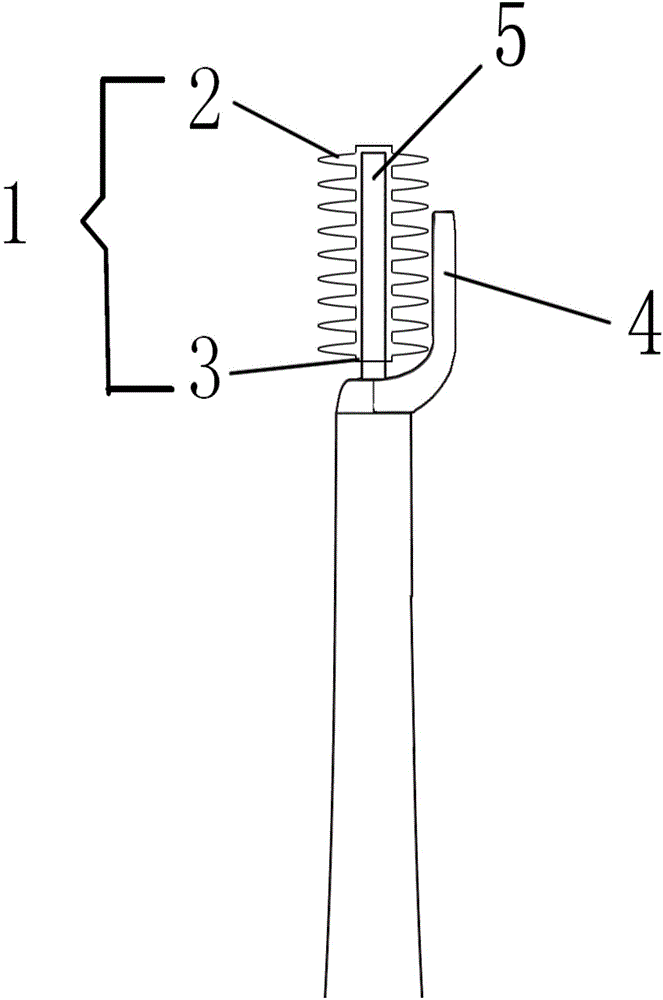 Backflushing plate of multifunctional oral caring tool