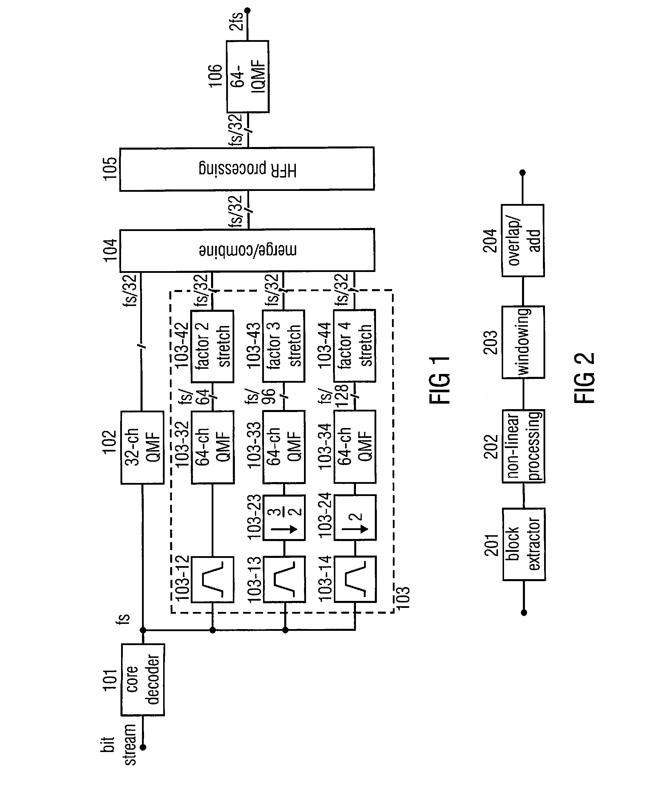 Apparatus and method for processing an input audio signal using cascaded filterbanks